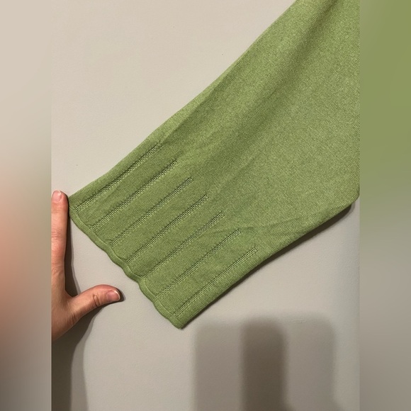 Garnet Hill Open Front Cardigan Sweater Half/Quarter Length Sleeves Size XL - Picture 5 of 9